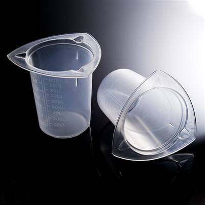100ml Tri-corner Beakers Rau Txoj Kev Siv Tshuaj