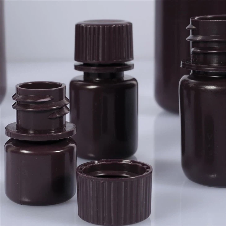 HDPE Reagent Bottles-Brown Color, Sterile