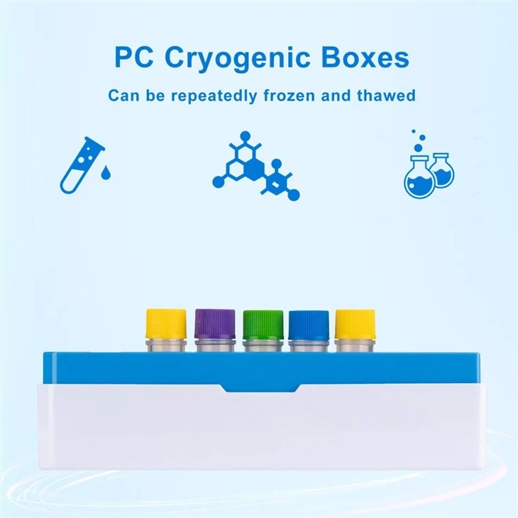 PC 1in, 2in, 3.75in 81-Well Assorted Cryogenic Boxes